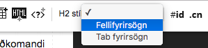 Fellifyrirsogn